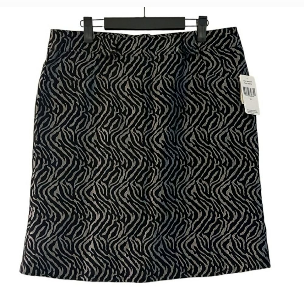 NWT Rafael Zebra Print Skirt Sz 10